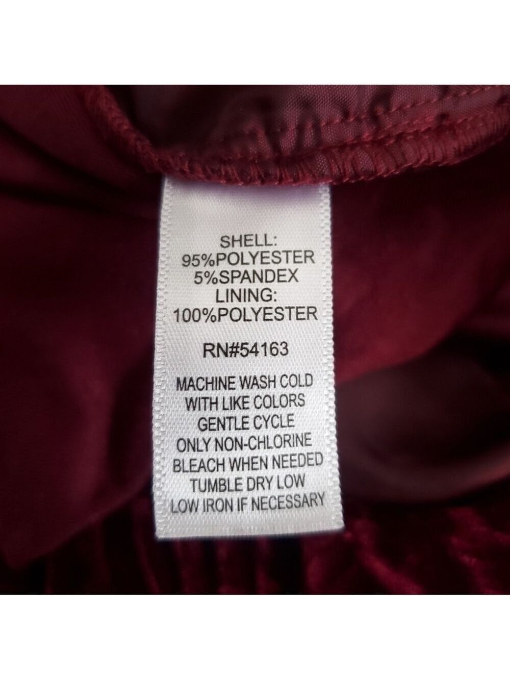 MARC NEW YORK ANDREW MARC BURGUNDY VELOUR PANTS PULLON WOMENS (XL) - Picture 10 of 11